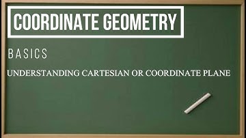 COORDINATE GEOMETRY II CARTESIAN PLANE II COORDINATE PLANE II BASICS OF COORDINATE GEOMETRY II CBSE