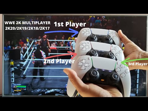 PS5 : How to Add more than one DualSense controller to play WWE 2K Multiplayer - 2K20/2K19/2K18/2K17