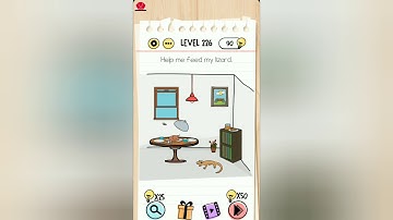 Brain Test Level 226 help me feed my lizard