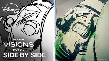 Star Wars Visions Volume 3 Side by Side | "BLACK” Behind the Scenes | Storyboard vs. Episode