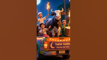 FESTIVAL Takbiran Idul Adha #shorts #animation #takbirkeliling