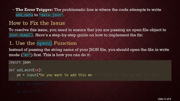 Solving the AttributeError in Python: How to Properly Write to a JSON File