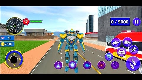 Shark Robot Car Game - Tornado Robot Bike Games 3D - Android Gameplay Part 3