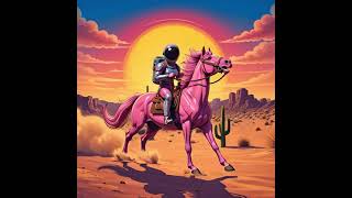 An Astronaut Riding a Pink Horse?! Astronaut.Horse.UFO #aiart  #conceptart #scifi