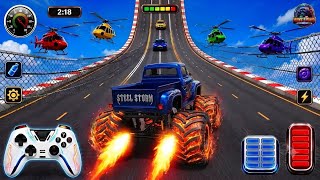 Monster Truck vs Massive Vertical Ramp! | 😱Impossible Driving Stunts screenshot 5