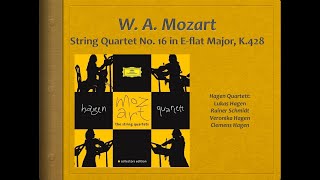 Mozart, String Quartet 16, K.428 - Video Score - Hagen Quartett