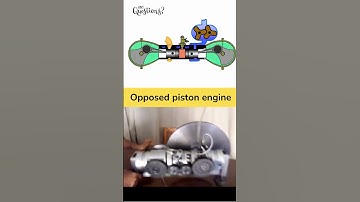 Opposed piston cylinder engine - 3D animtion realistic #automobile #engineering #3danimation