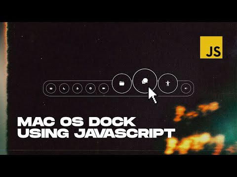 MacOS Dock Using JavaScript | Javascript Mouse Over Animation | HTML, CSS & JavaScript
