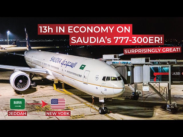 SAUDI ARABIAN AIRLINES BOEING777す BRUTALLY HONEST | Jeddah to New York in ECONOMY aboard Saudi