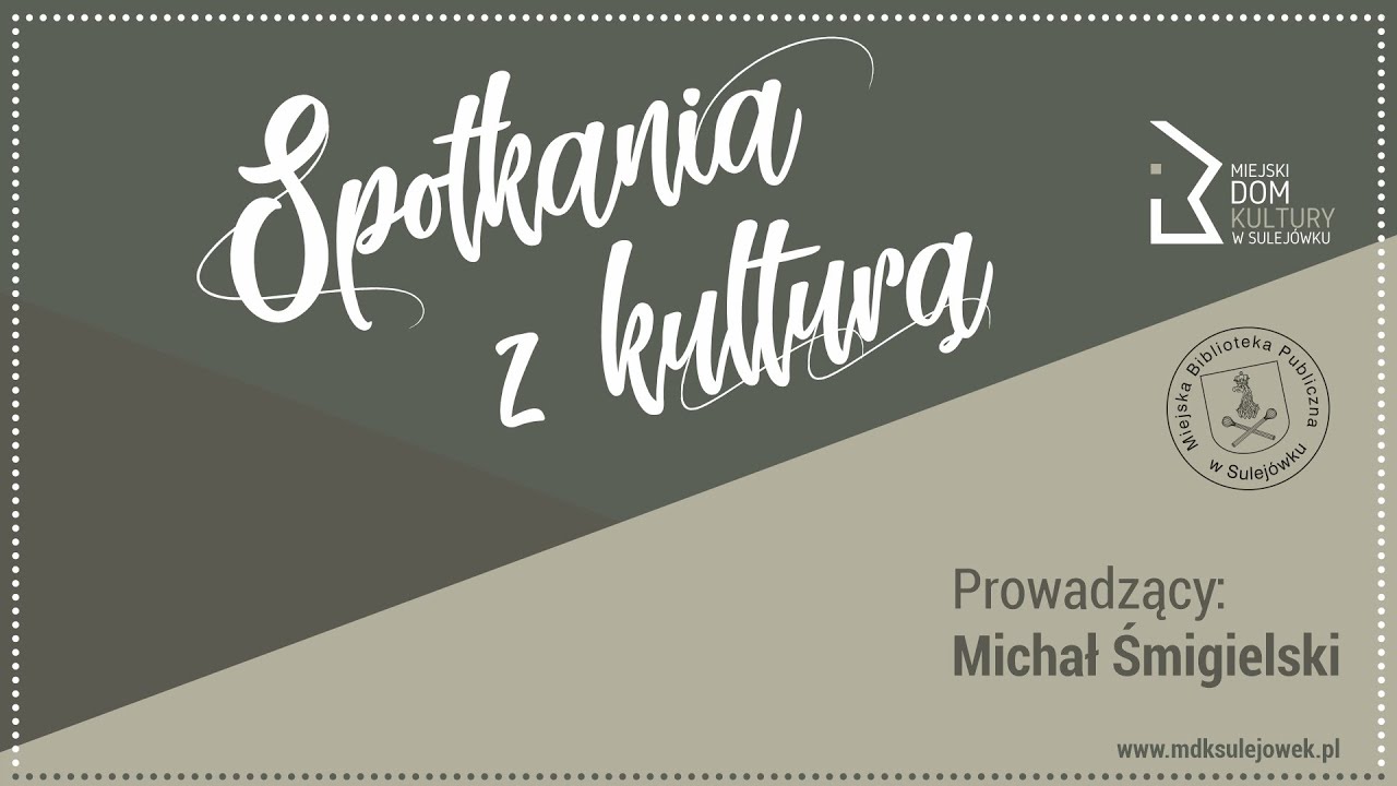 Spotkania z Kulturą – Grzegorz Kozyra, MDK Sulejówek 2023 - YouTube