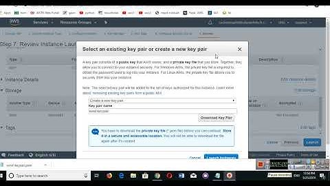 AWS Windows server instance