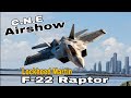 Lockheed Martin F-22 Raptor Fighter Jet (C.N.E Air Show 2024)