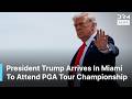 BREAKING NEWS: Trump Arrives in Miami Ahead of PGA Tour Cadillac Championship Event | DRM News |AC14