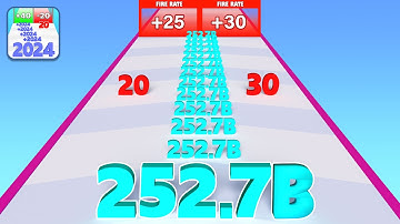 Number Merge Run Race Master Games || Bullet Shoot Run Merge Number Gameplay