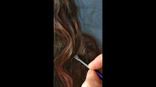 #Shorts - OIL PAINTING REALISTIC HAIR