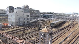 【ヘリ生配信】JR京都線　京都ー大阪間で運転見合わせ（11:30～13:30ごろまで）　線路に隙間