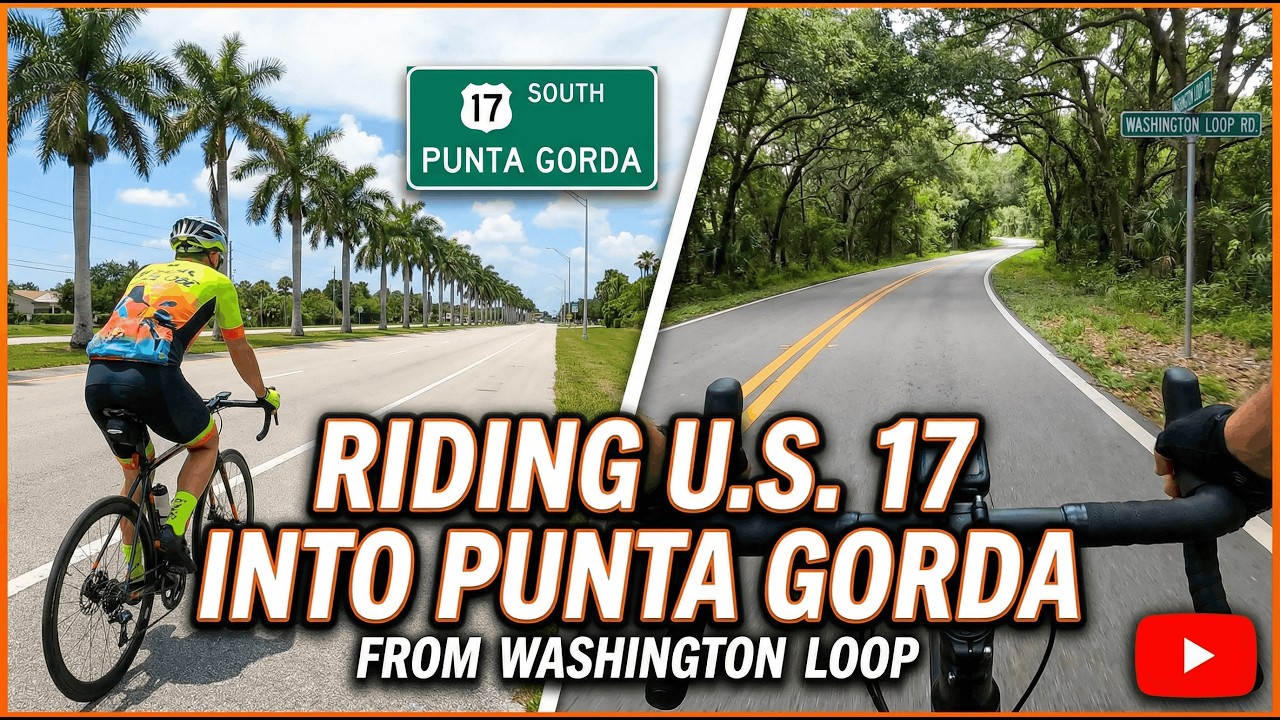 Riding a Bicycle on U.S. 17 from Cleveland, Florida to Punta Gorda