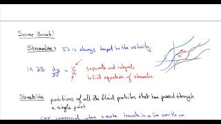 Fluid Mechanics: 20) Kinematics - Streamlines, Streaklines, and Pathlines