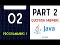 Review Question [2] - Programing 1 (Java)