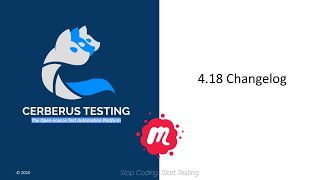 Presentation des fonctionnalités de la version 4.18