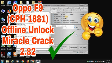 Oppo F9 (CPH 1881)Password,Pettern,FRP Unlock Miracle Crack