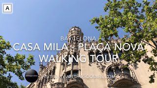 Barcelona Walking Tour: Casa Mila - Plaça Nova | Virtual Travel by allthegoodies.com