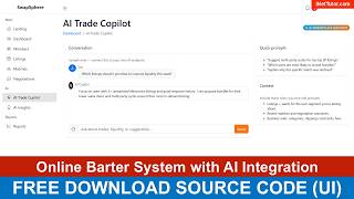 Online Barter System with AI Integration