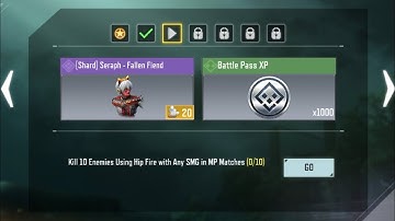 KILL 10 ENEMIES USING HIP FIRE WITH ANY SMG IN MP MATCHES COD MOBILE SEASON 4 BATTLE PASS TASK