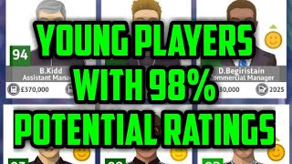 CLUB SOCCER DIRECTOR 2021- csd21 young players with 98% potential ratings screenshot 3