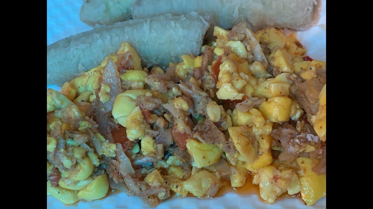 How to cook the most delicious Ackee and Salt Fish (Jamaica national