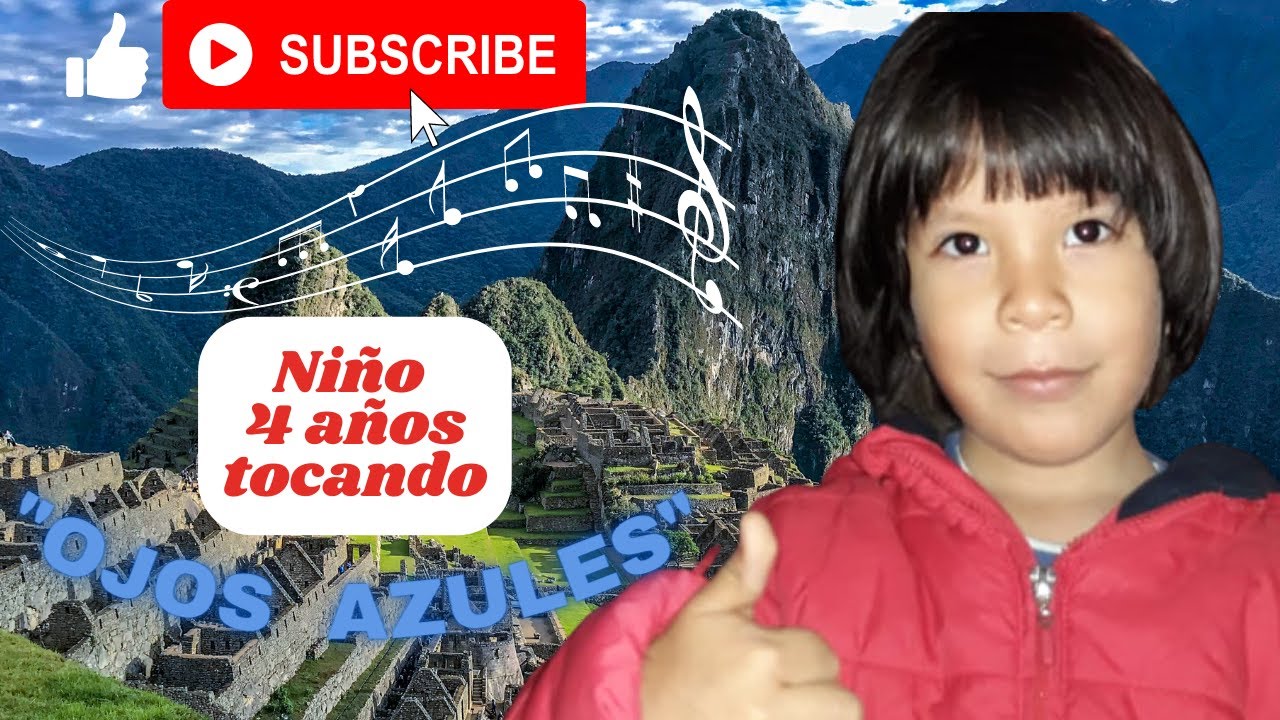 Niño tocando la Melódica, tema "ojos azules" huayno peruano YouTube