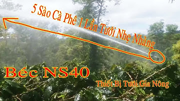 Béc NS40 Tưới 5 Sào Cà Phê 1 Lần Tưới Nhẹ Nhàng Khách Quay Thiết Bị Tưới Gia Nông
