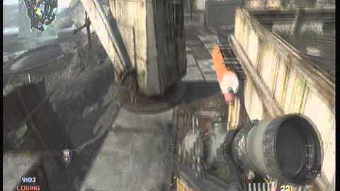 INSANE MW3 TRICKSHOT on Aground (must see)
