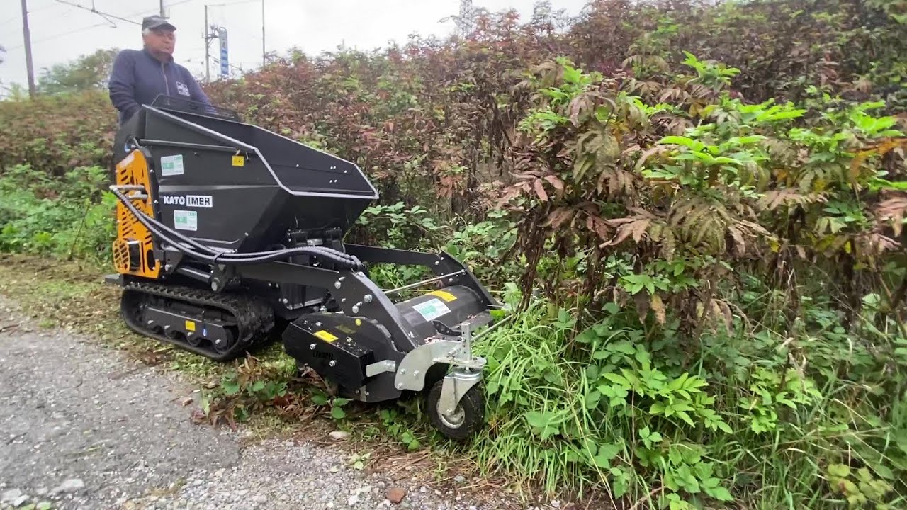 MOTOCARRIOLA CINGOLATA KATOIMER CARRY 108 HF con TRINCIA cm 80 - Nuova da Giordano Cairo