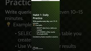 Learn MySQL Queries Faster with These Habits #coding #codeprep #programming