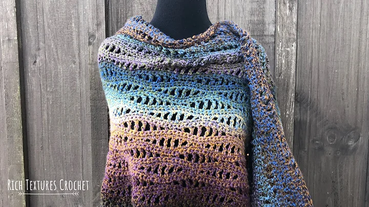 Easy Crochet Shawl | Rivers Shawl Crochet Pattern
