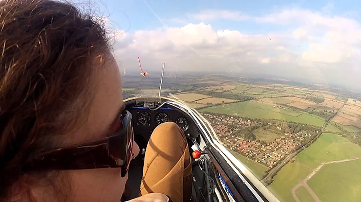 My first Winch lift- Gliding at Bicester Airfield. -