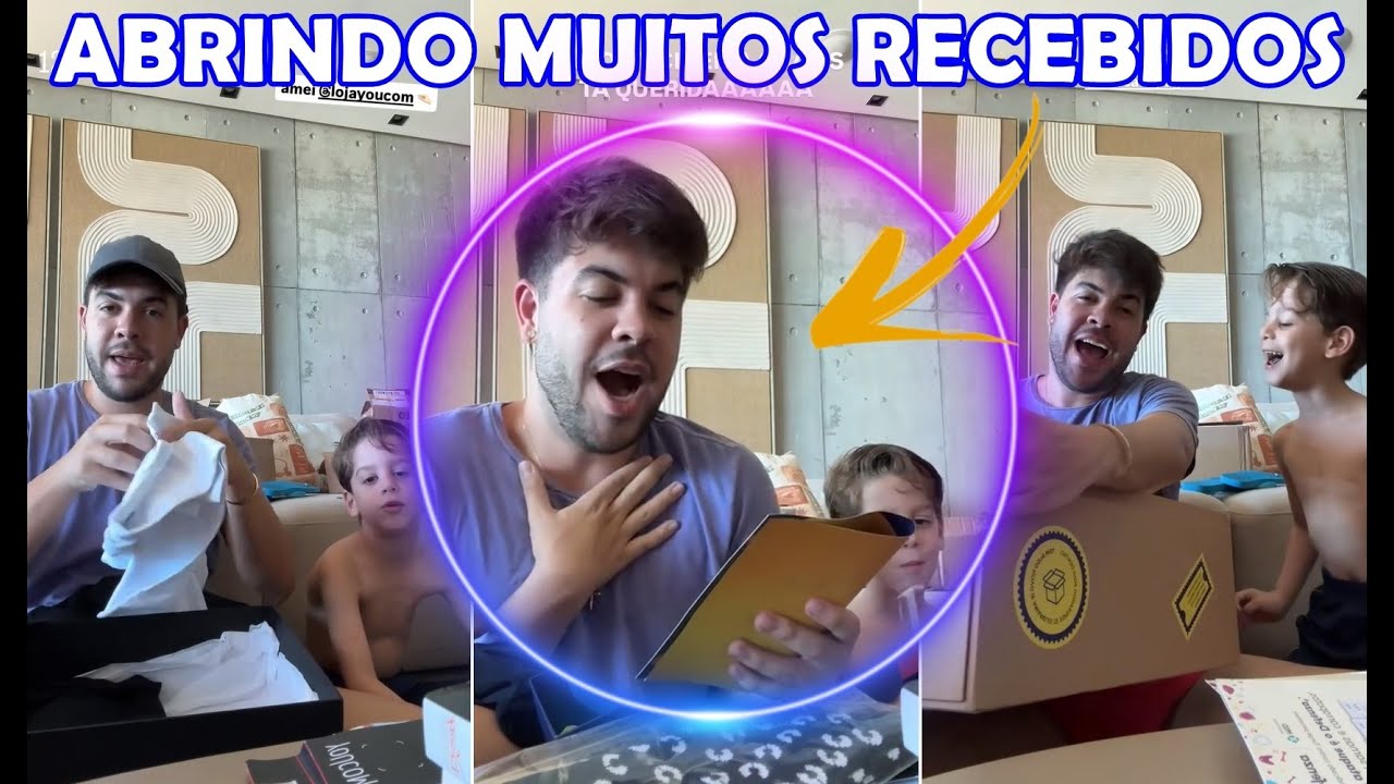 Alvaro Xaro abrindo vários recebidos acumulados com o João Guilherme | Stories do Alvaro