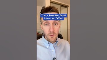 Script for turning a rejection email into a job offer. #career #jobsearch