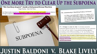 Why a Subpoena to Jonesworks & Not a Phone Extraction is Troublesome. Justin Baldoni v Blake Lively Why a Subpoena to Jonesworks & Not a Phone Extraction is Troublesome. Justin Baldoni v Blake Lively