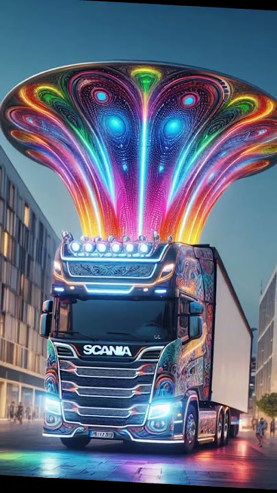 Scania truck with big horn #truck #basuri #shorts