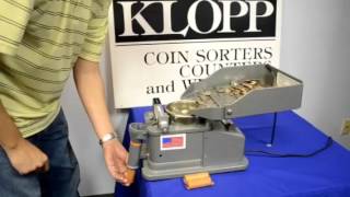 Klopp CM-C1 Manual Coin Counter Wrapper Bagger Canadian Down Throu