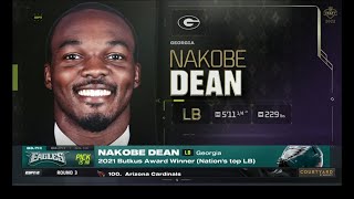 Eagles Draft Nakobe Dean with the 83rd Overall Pick | 2022 NFL Draft Clip [HD]