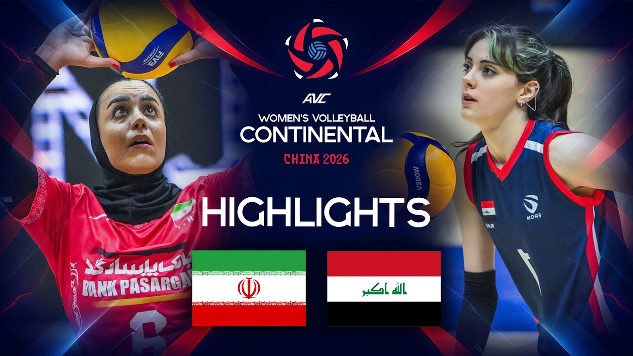 Iran 🇮🇷 vs. Iraq 🇮🇶  - Preliminary phase | AVC Women's Continental Championship 2026 | Highlights