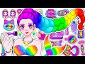 💖Paper DIY💖KPOP DEMON HUNTERS RUMI Colorful Hair +Skincare + Makeup +Fashion Blind Bag Unboxing pt.4
