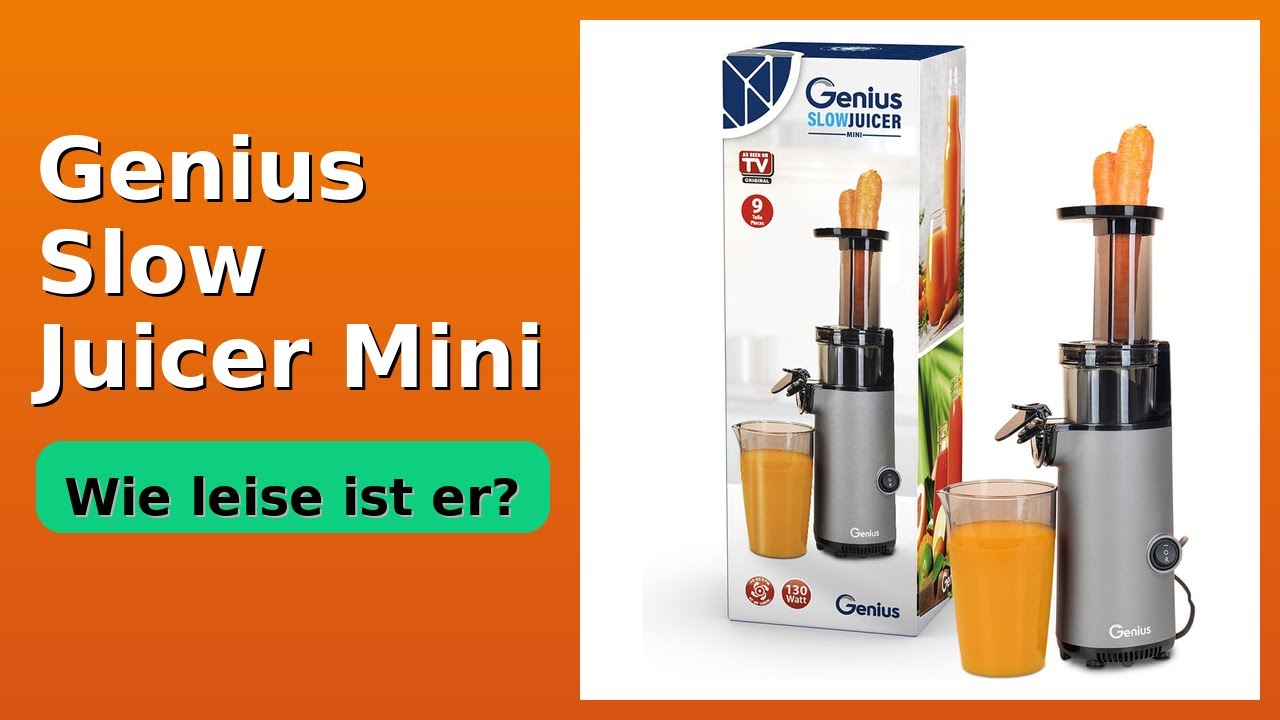 BEWERTUNG (2025): Genius Slow Juicer Mini. WESENTLICHE Einzelheiten