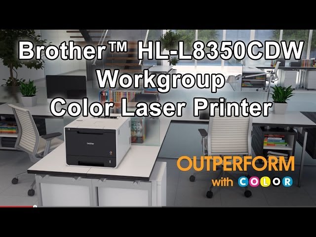 Wireless Color Laser Printer | Brother™ HL-L8350CDW - YouTube