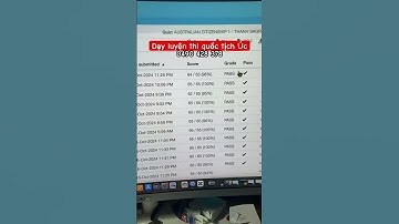 Công việc mỗi buổi tối của mình - Dạy thi quốc tịch Úc