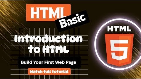 Introduction to HTML | Build Your First Web Page | HTML Tutorial for Beginners in Urdu/Hindi