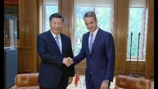 Chinese President Xi Meets Greek PM